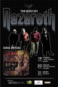 NAZARETH & DIO DISCIPLES-FLYER GIRA-