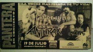 En los noventa fueron teloneros de Pantera durante su visita en México.