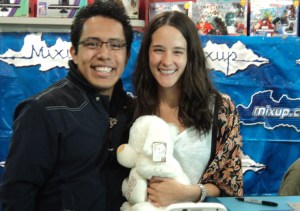 Ximena Sariñana y su fan Cesar Betancourt