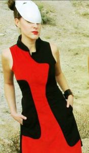 Vestido de su colección