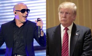El cantante Pitbull lanzó una amenaza a Donald Trump, para que se cuide del Chapo.