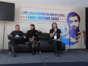 Cristhian Chavero, Frizia Guerrero y Daniel Drack