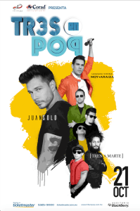 TR3S EN POP 2017 CARTEL BLACKBERRY