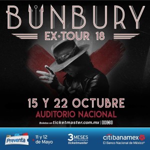 Bunbury Auditorio Nacional 2018