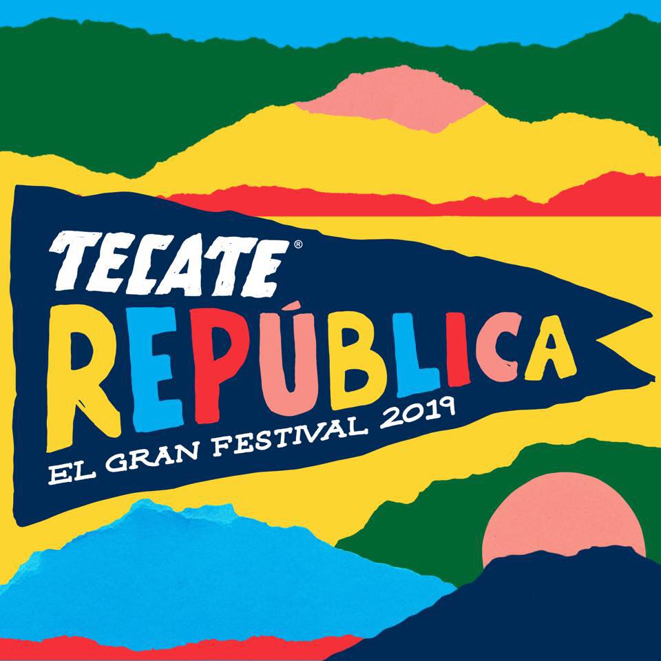 cartel del festival tecate republica de muchos colores