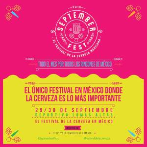 imagen que anuncia al festival color rosa y amarillo 